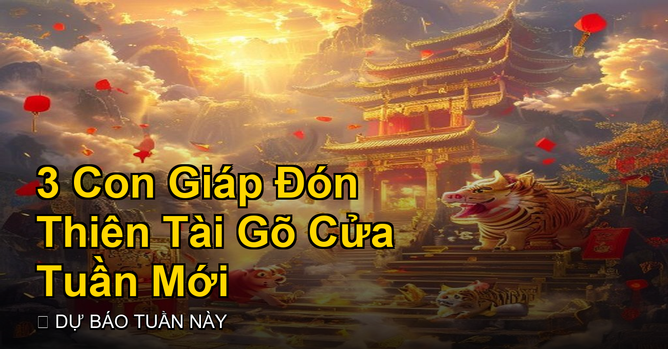 3 Con Giáp Đón Vận May “Thiên Tài”: Lộc Lá Đong Đầy Từ Nghề Tay Trái Tuần Này