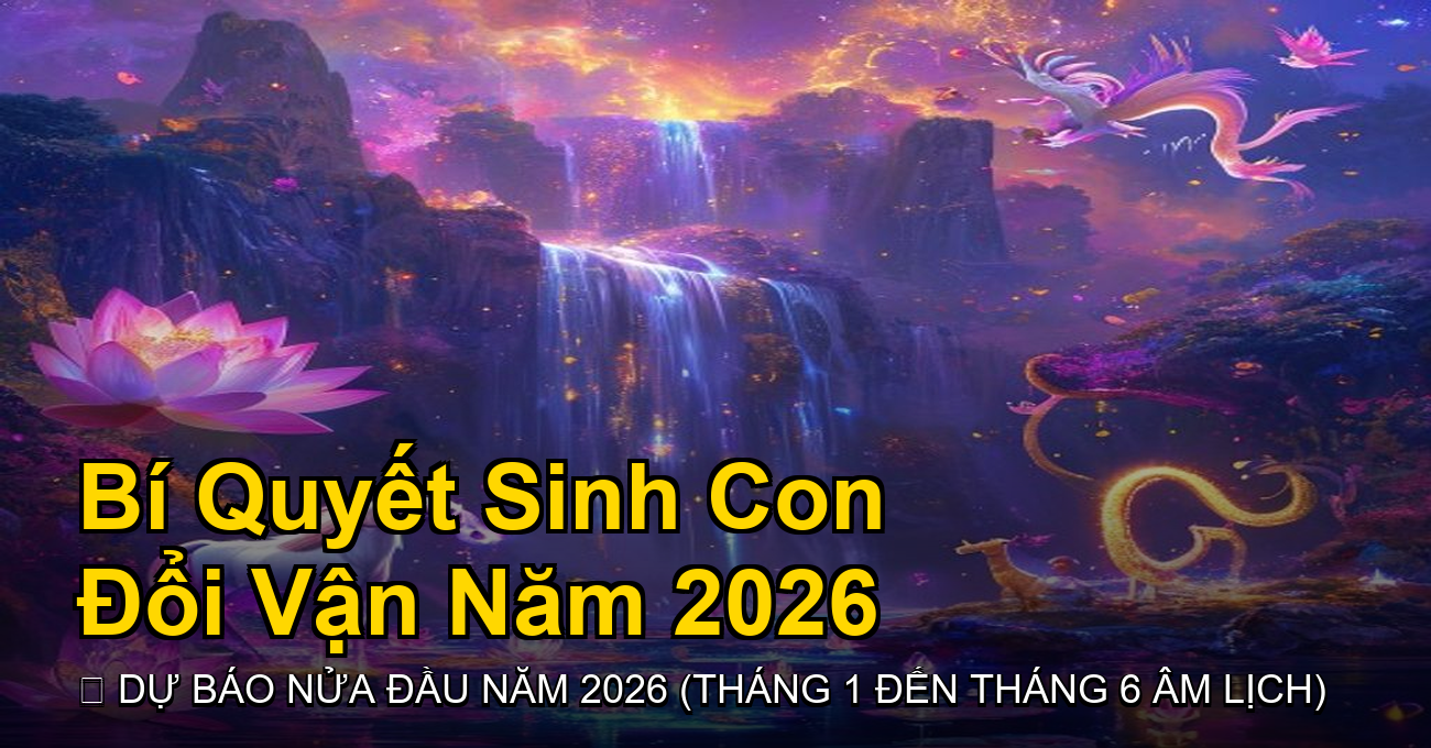 Sinh Con Tháng Vàng Năm 2026: 4 Con Giáp Bố Mẹ Đổi Vận Giàu Sang, Tài Lộc Bùng Nổ